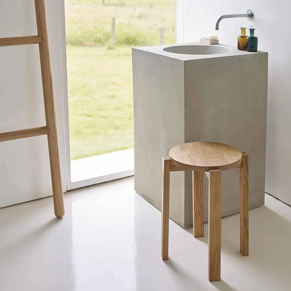 Stool Four Stacking Stool - Oak