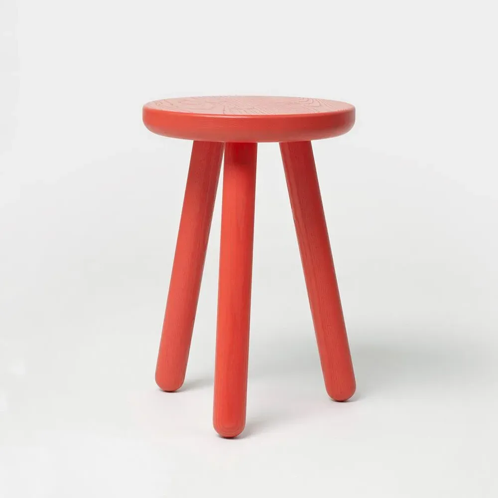 Stool One 3-Legged Stool - Red