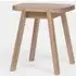 Stool with Rounded Seat - Oxford Green, Beech