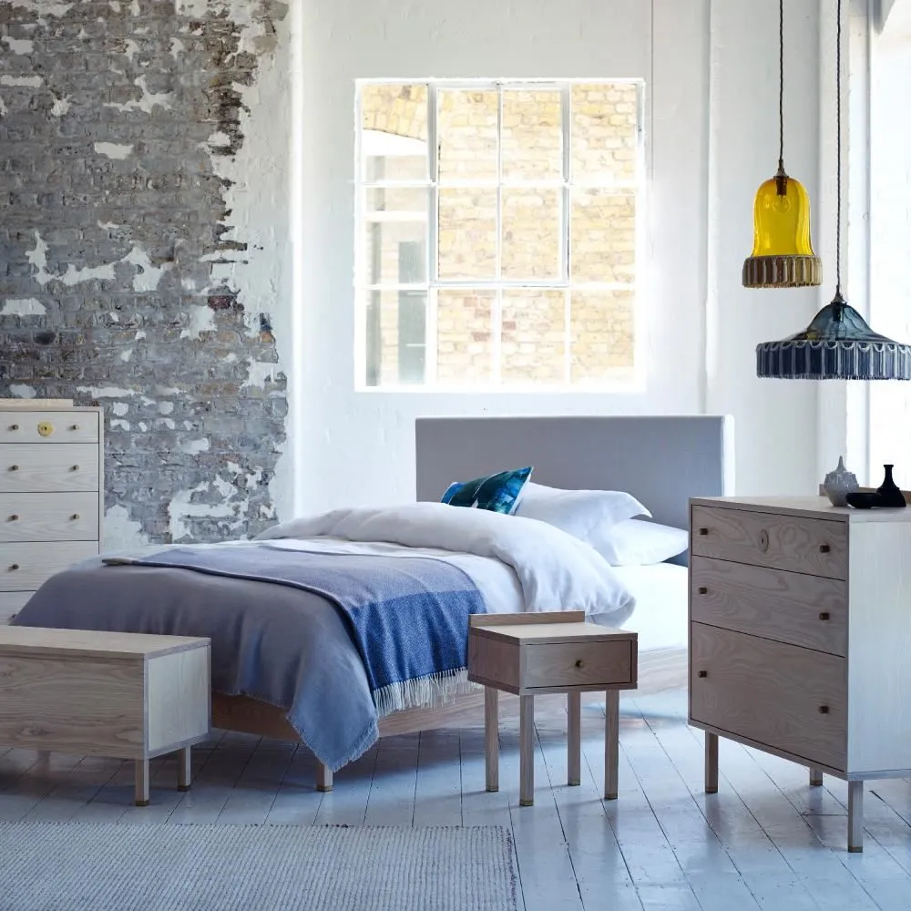 Super King Bed Frame with Headboard - Ash