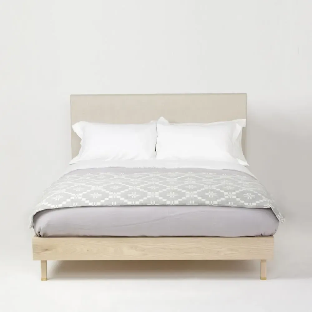 Super King Bed Frame with Headboard - Ash