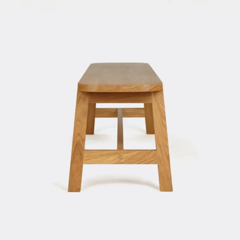 Trestle Bench - Grey, Solid Wood