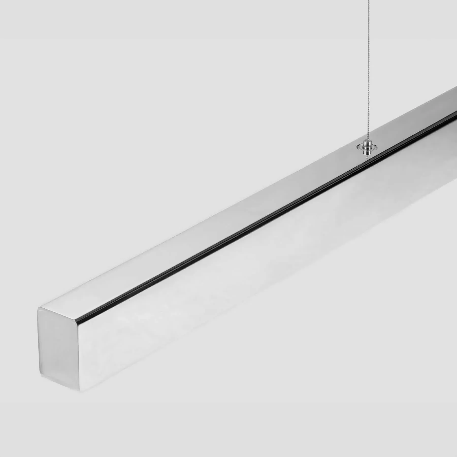 I-Model 250cm Cordless Pendant Light - Polished Stainless Steel