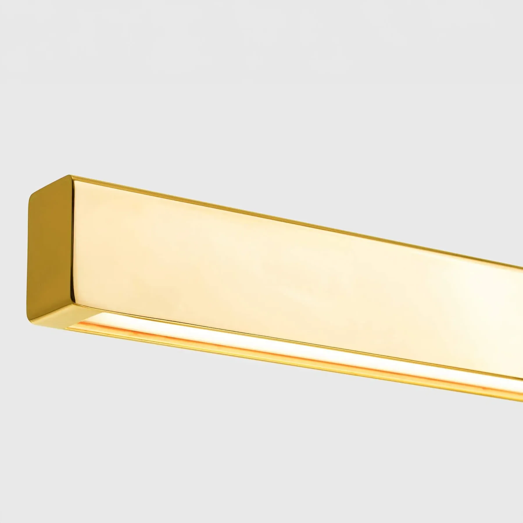 I-Model Linear Cordless Pendant Light - Polished Brass