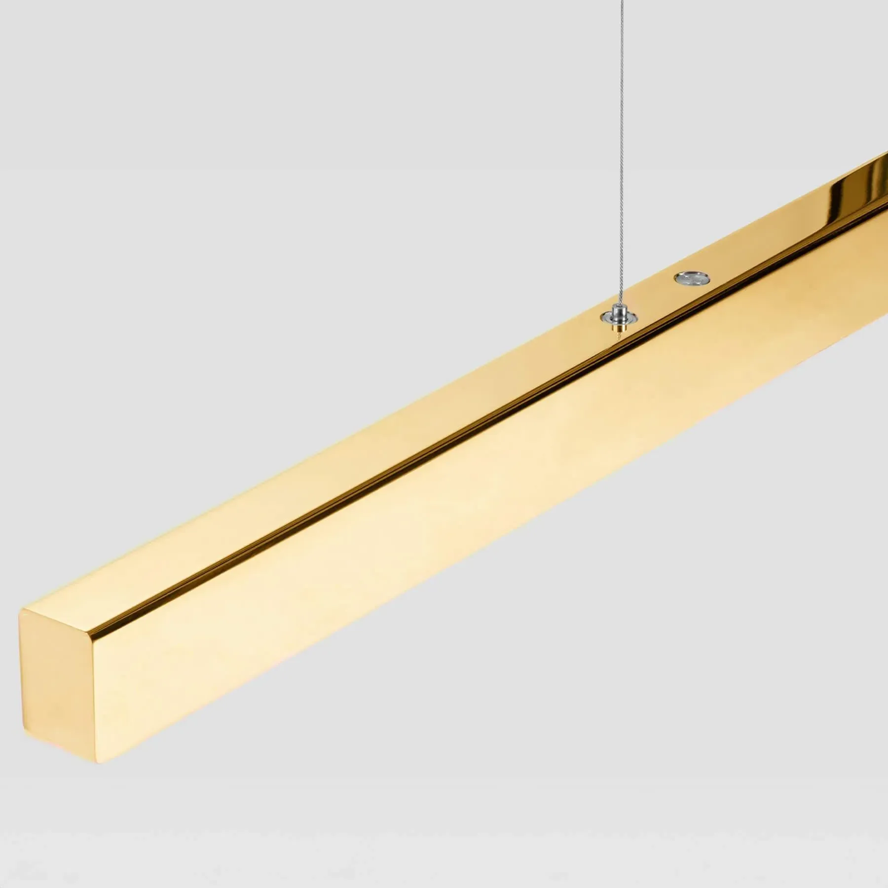 I-Model Linear Cordless Pendant Light - Polished Brass