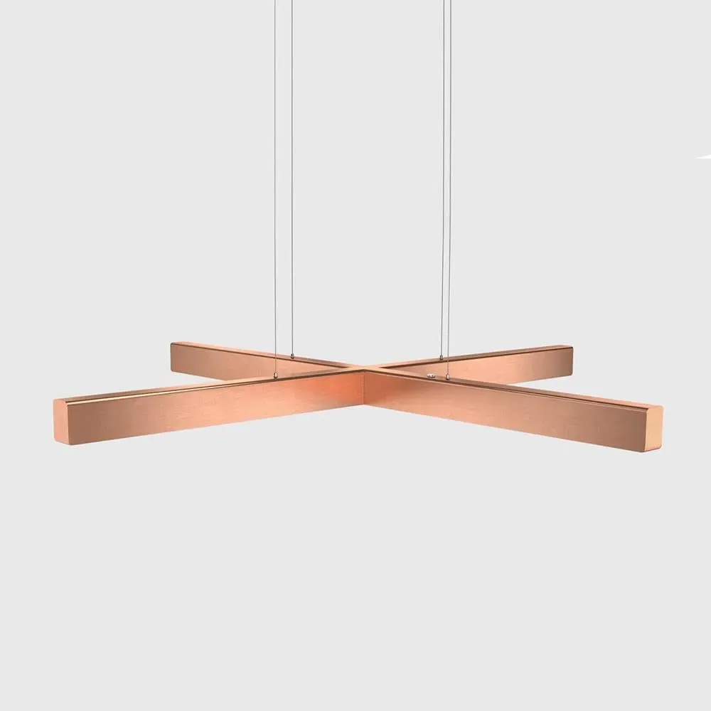Large Pendant Light with Dimmer - Copper image