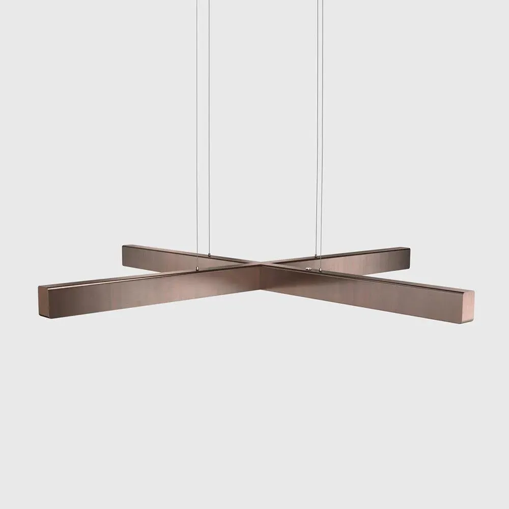 Large Pendant Light with Dimmer - Polished, Brass