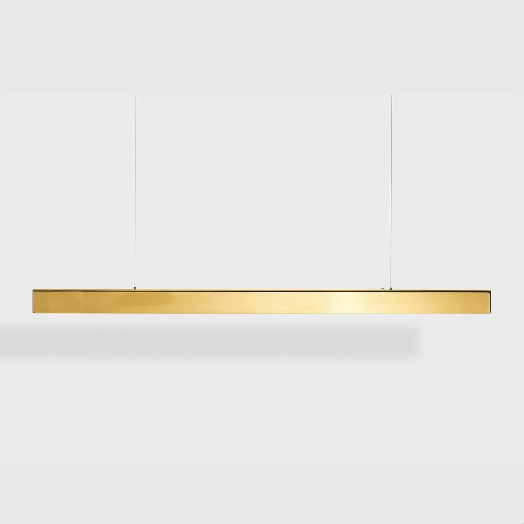 Linear Pendant Light with Touch Dimmer - Brass