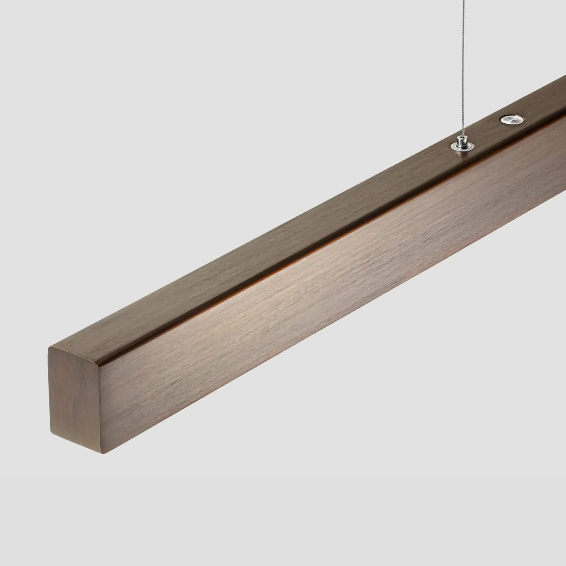 Linear Pendant Light with Touch Dimmer - Brass