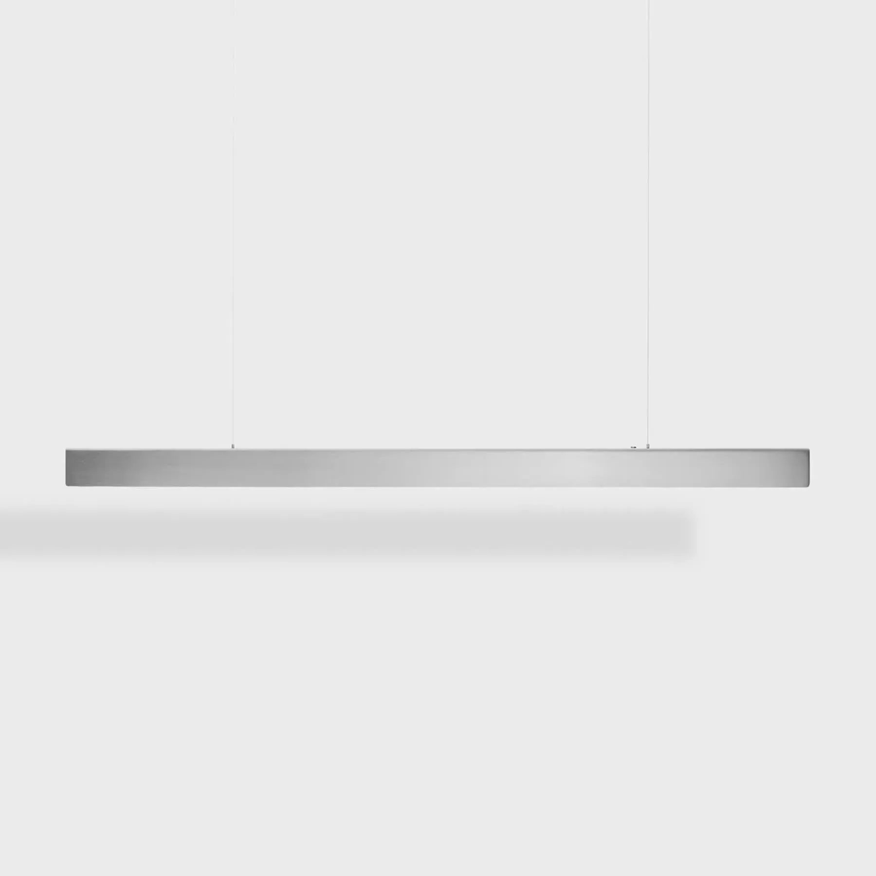 Linear Pendant Light with Wall Dimmer - Steel