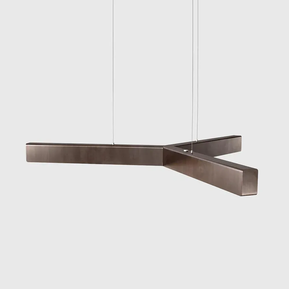 Y Model Pendant Light - Browned, Copper image