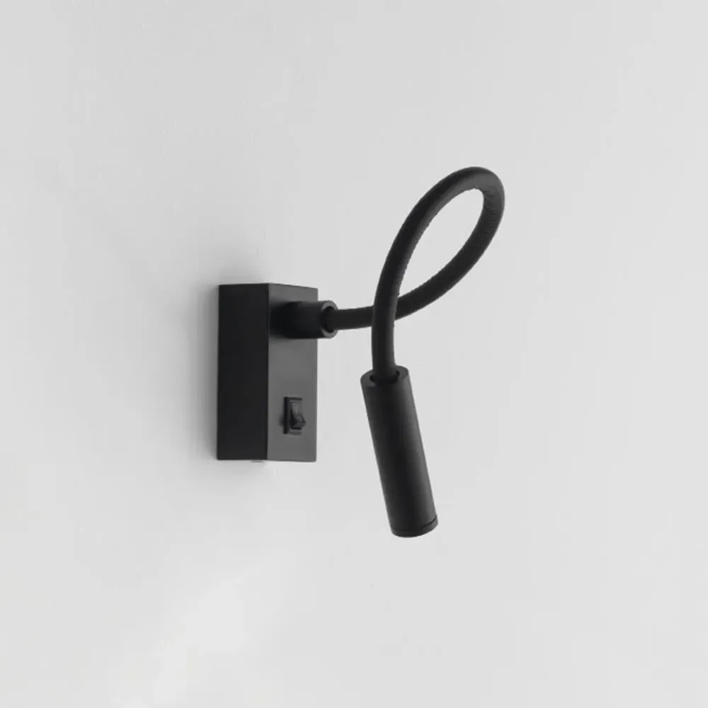 Adjustable Wall Light with Switch - White, Metal