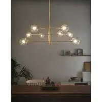 Atom Pendant Light with Adjustable Arms - Brass