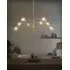 Atom Pendant Light with Adjustable Arms - Brass