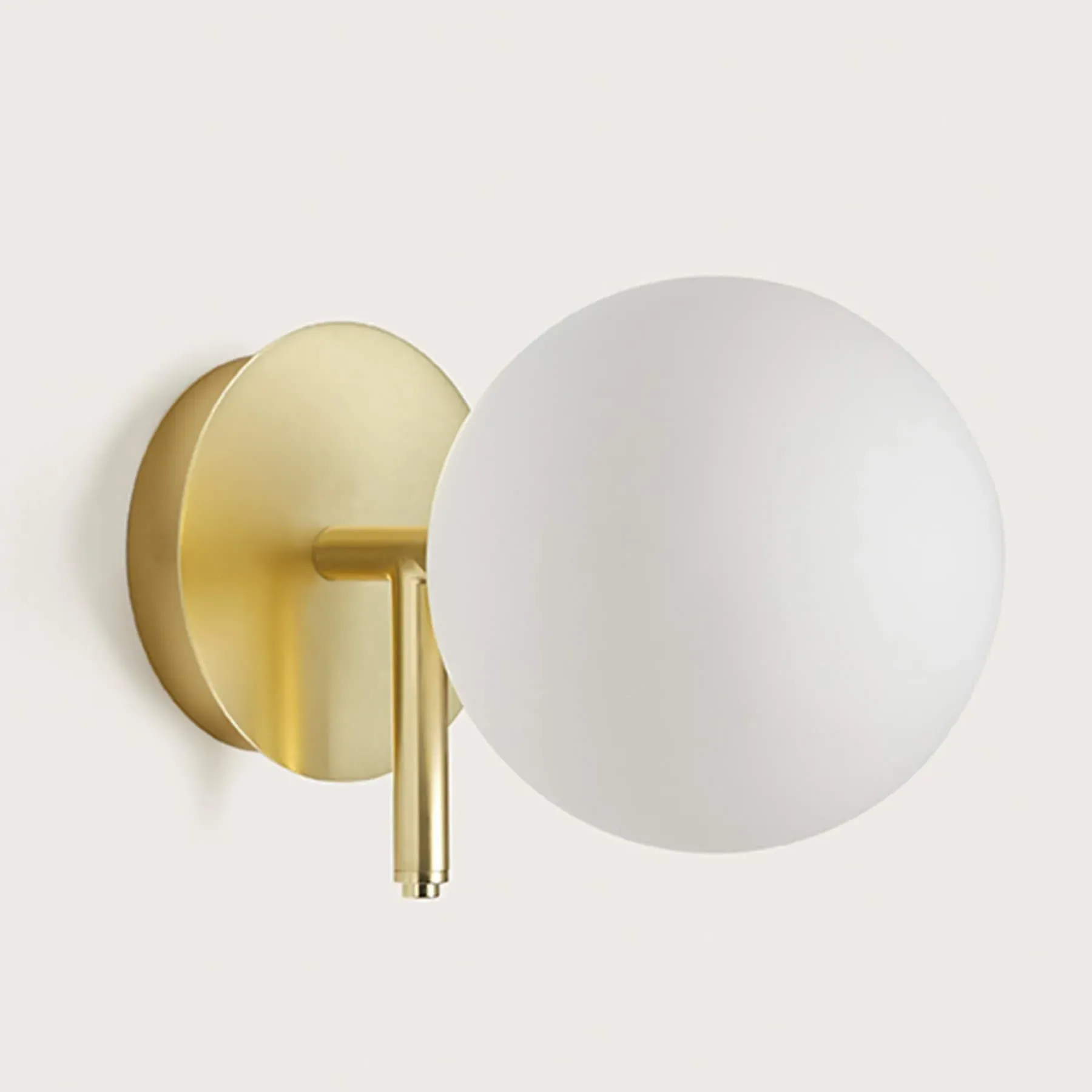 Atom Wall Light - Matt Black, Clear Glass