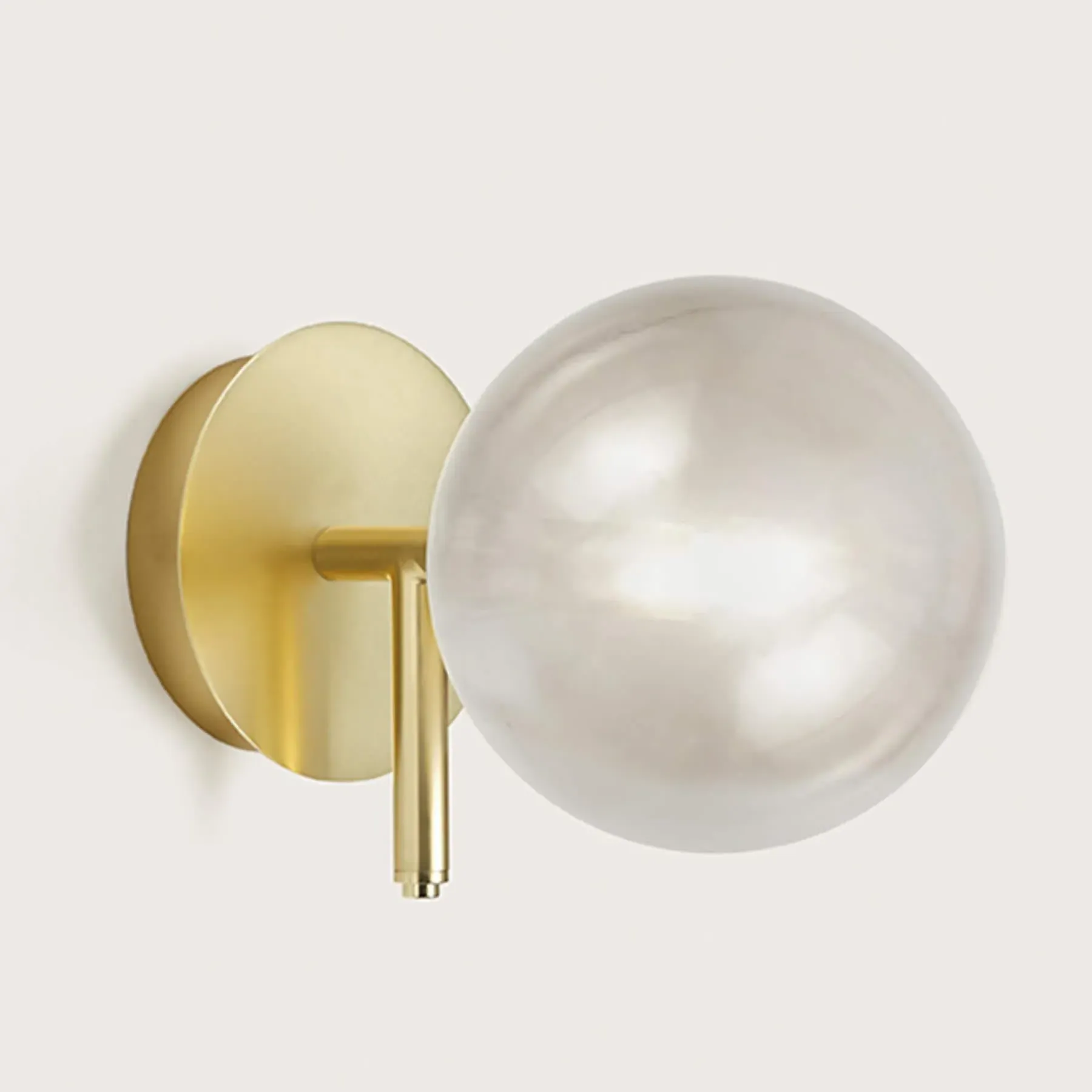 Atom Wall Light - Matt Black, Clear Glass