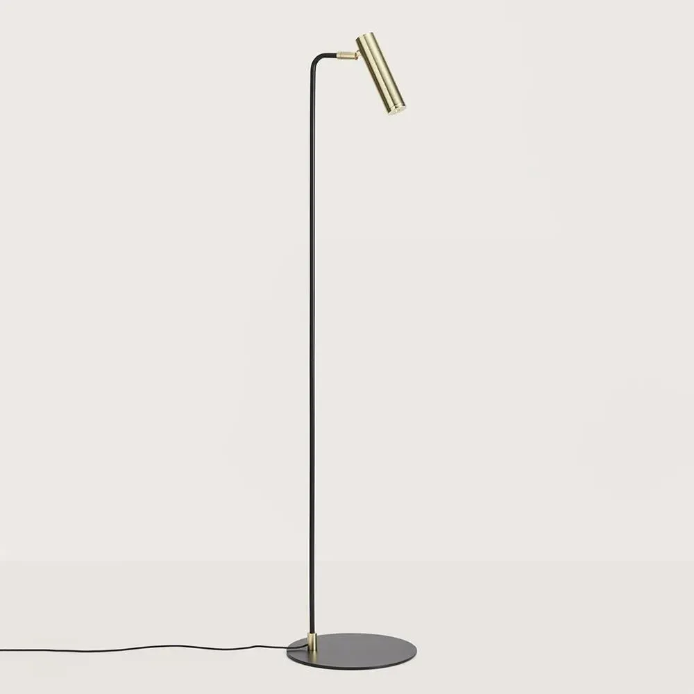 Floor Lamp with LED Bulb - Matt Black, Metal image
