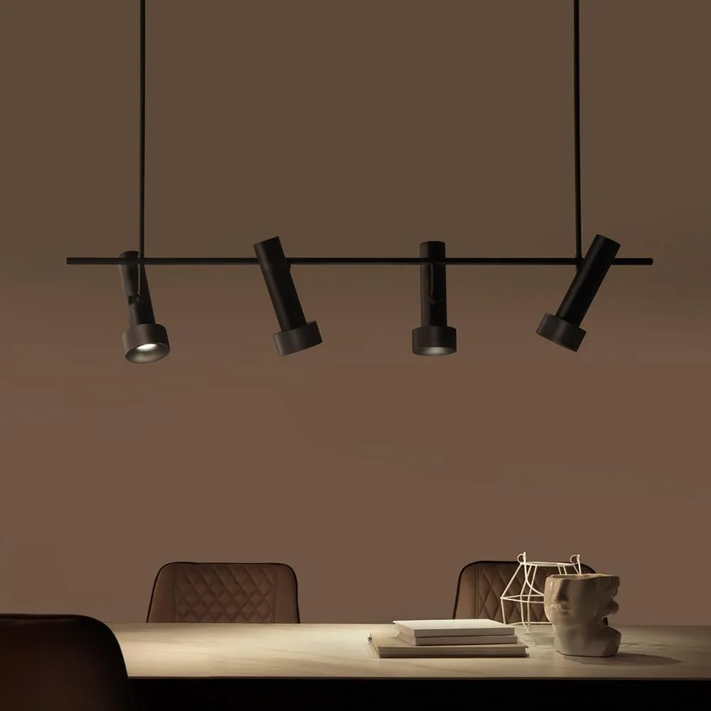 Focus Linear Spotlight Pendant Light - Anthracite