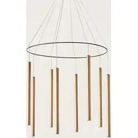 Large Chandelier with Ring Design - Bronze