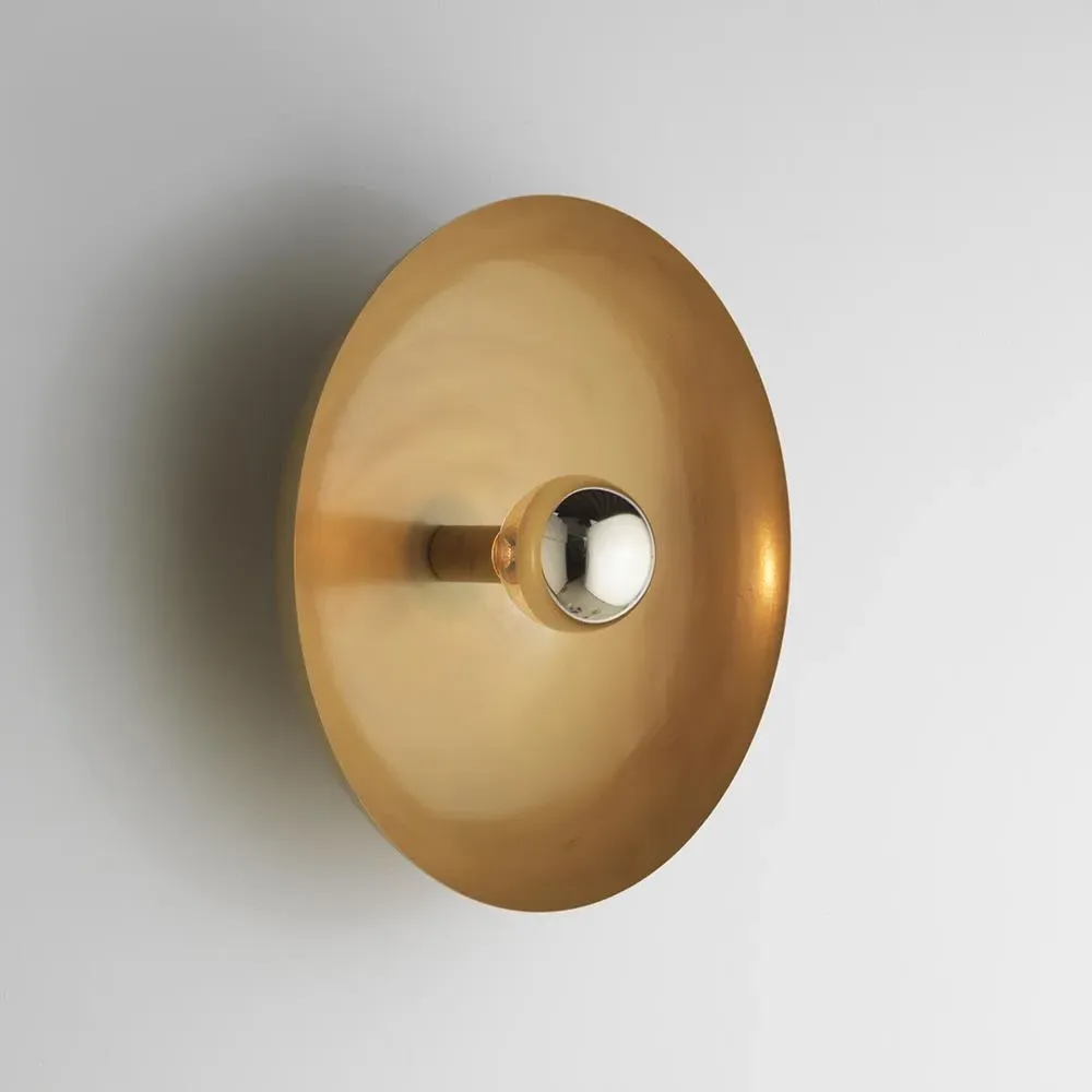 Large Wall Light with Flush Mount - Black, Metal