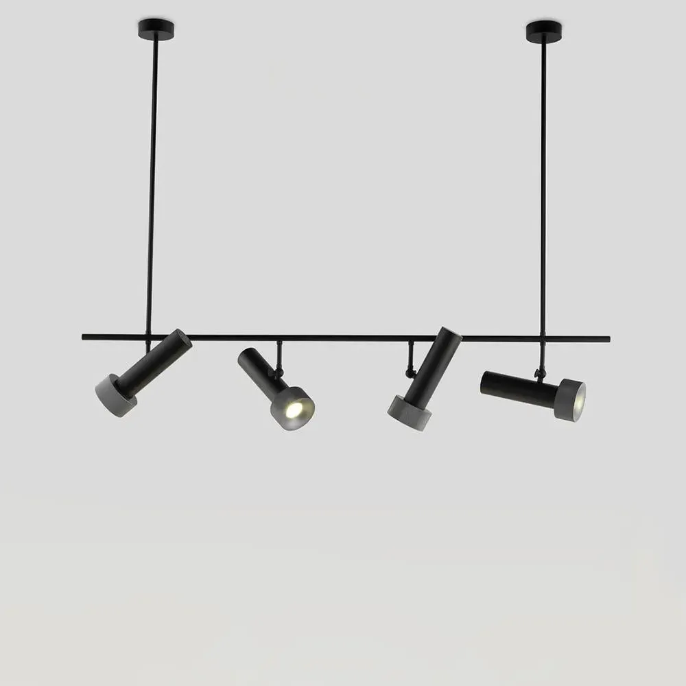 Linear Spotlight Pendant Light - Aged Gold image