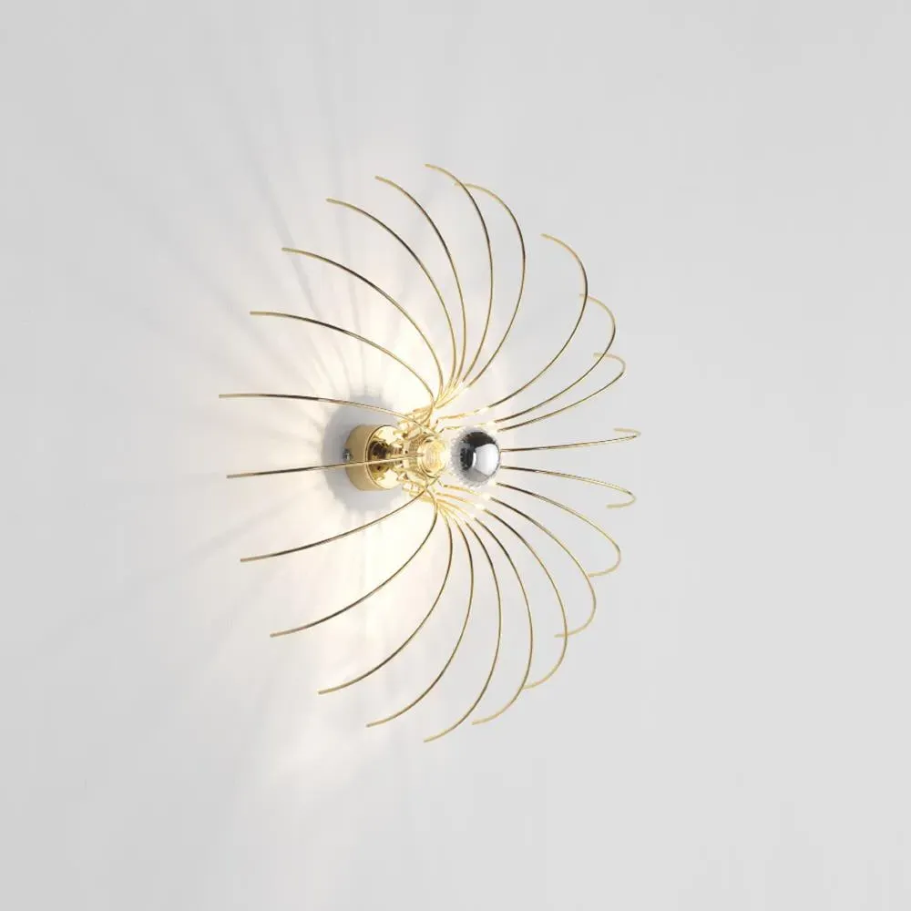 Small Spider Wall Light - Chrome image