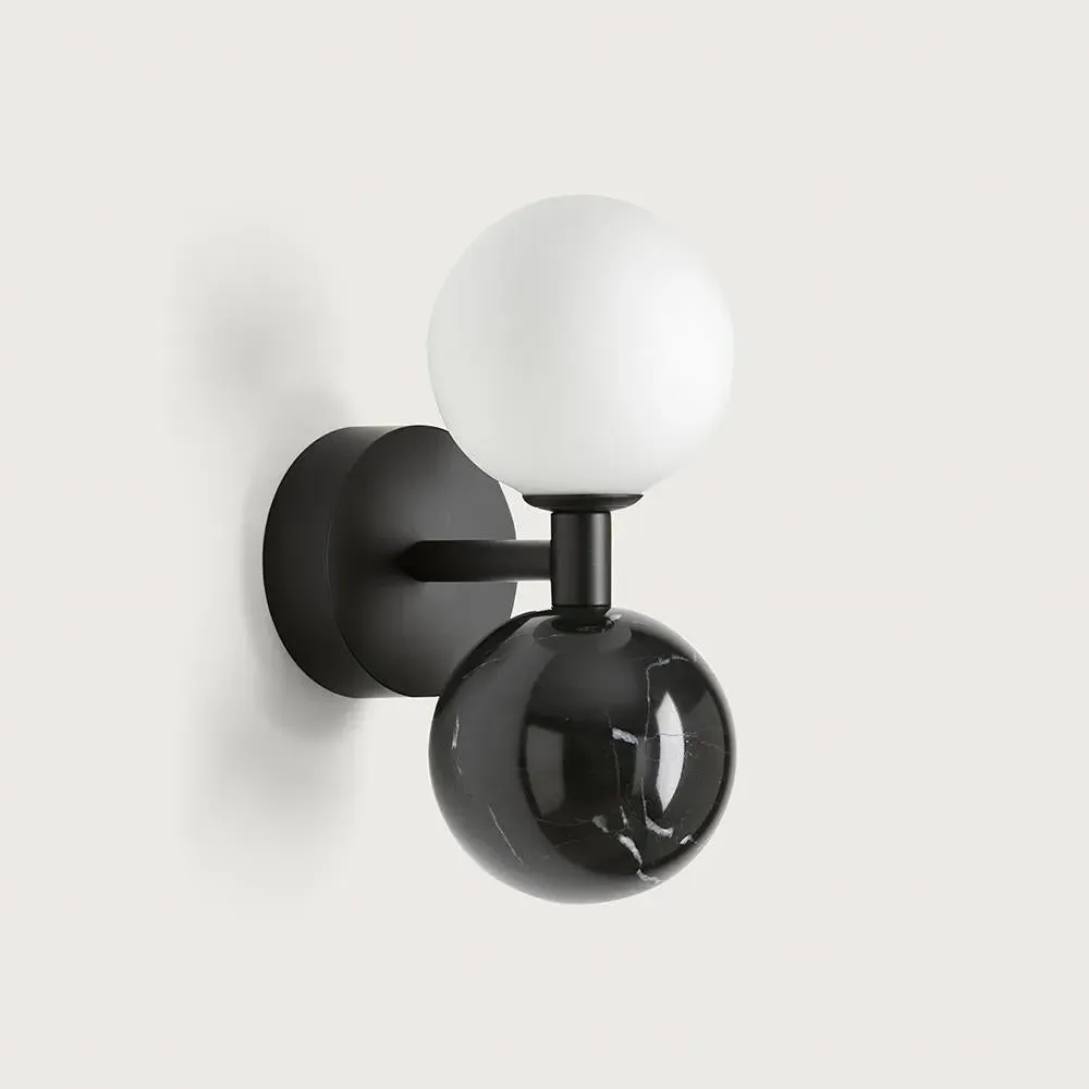 Wall Light - Black, Marble