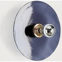 Wall Light with Glass Shade - Green, Black