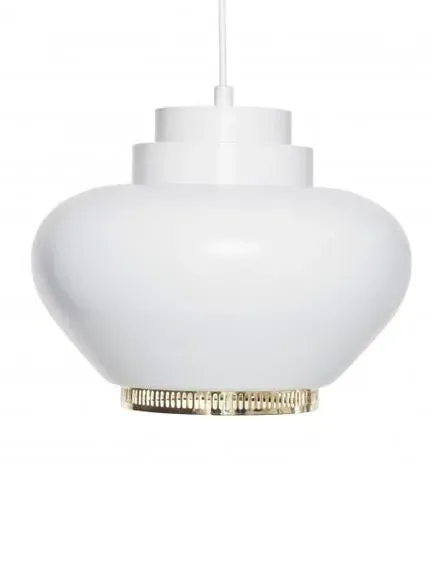 Heart-Shaped Pendant Light - White Ring