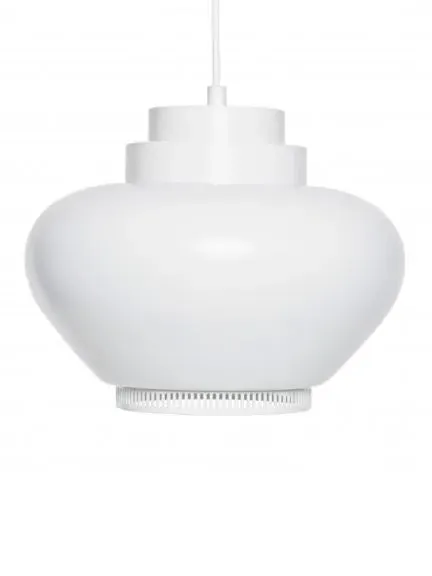 Heart-Shaped Pendant Light - White Ring