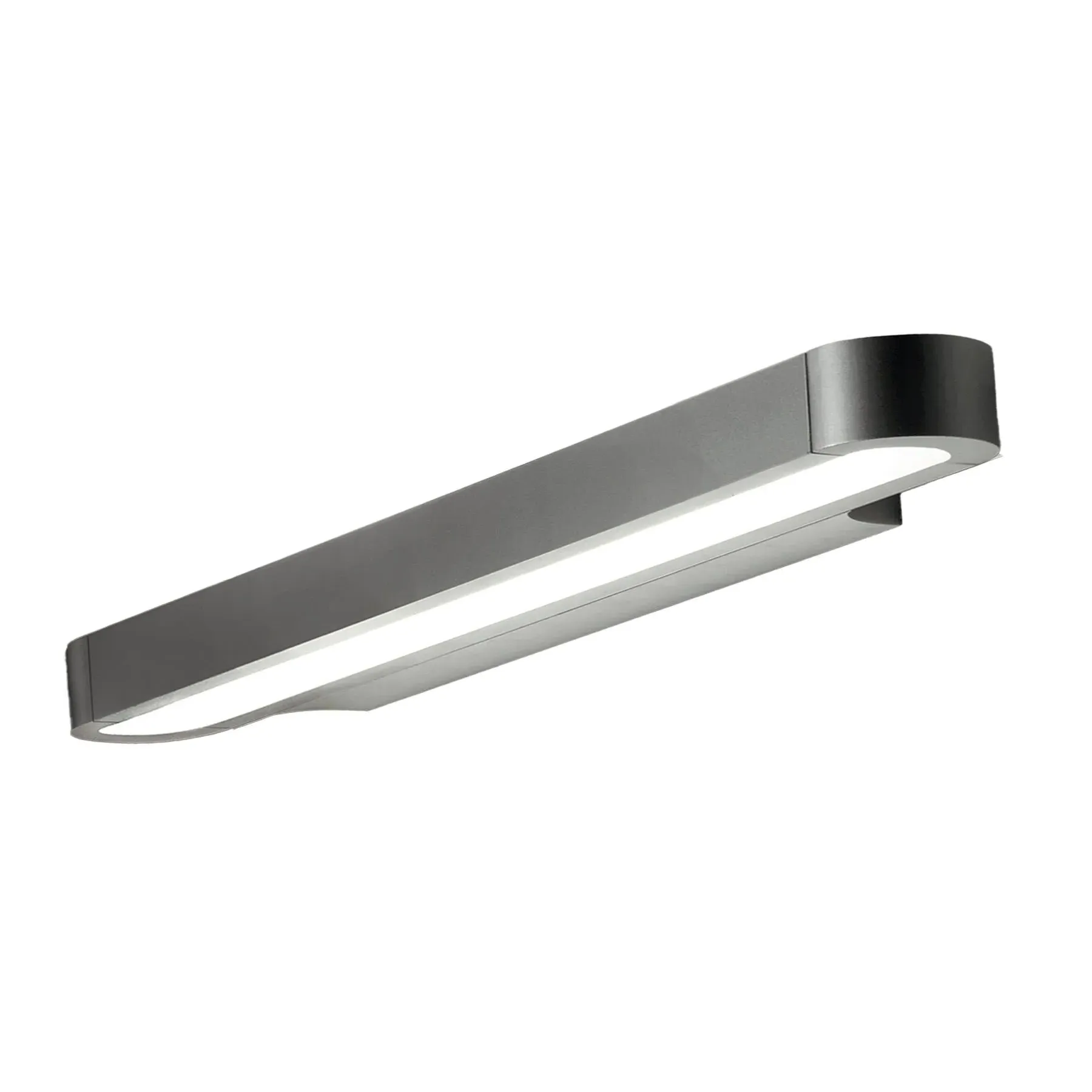 120cm Wall Light with LED - Silver, Aluminium