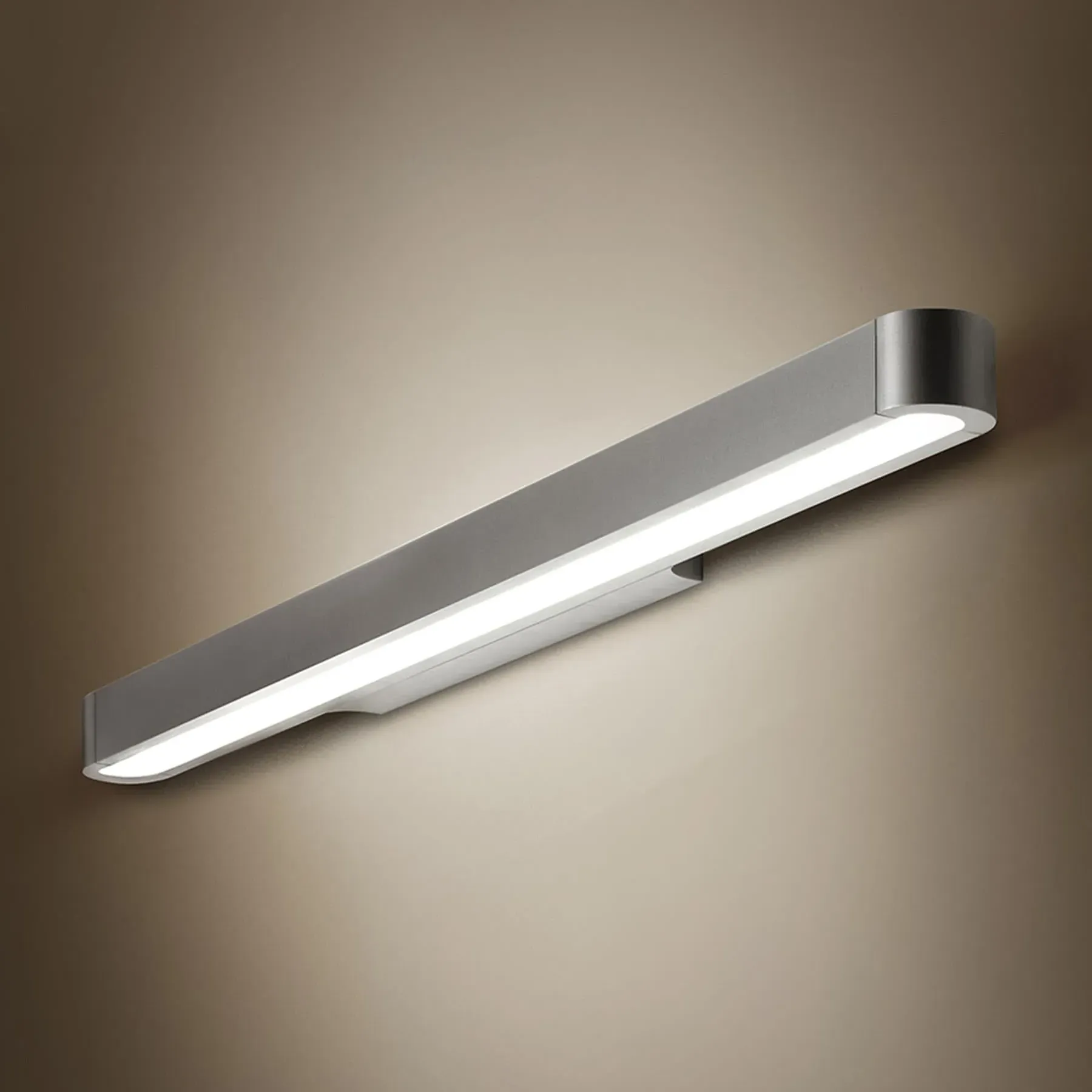 120cm Wall Light with LED - White, Aluminium