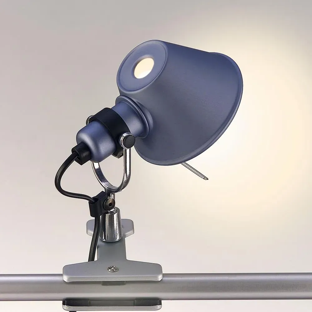 Clamp Desk Light with Switch - Aluminium