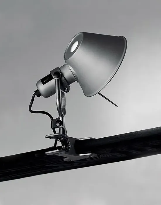 Clamp Desk Light with Switch - Aluminium