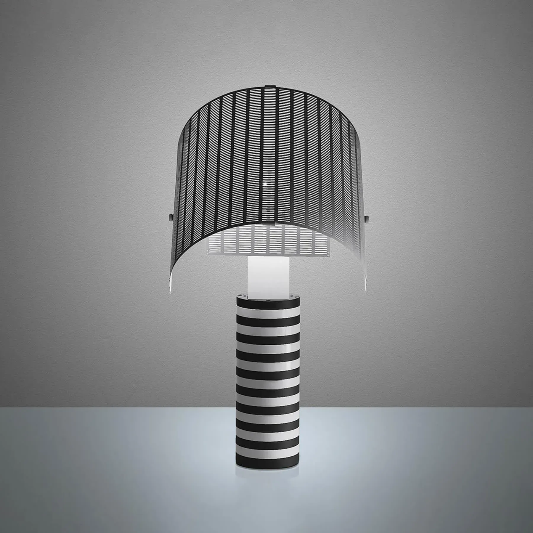 Cylindrical Table Lamp - Black, Metal