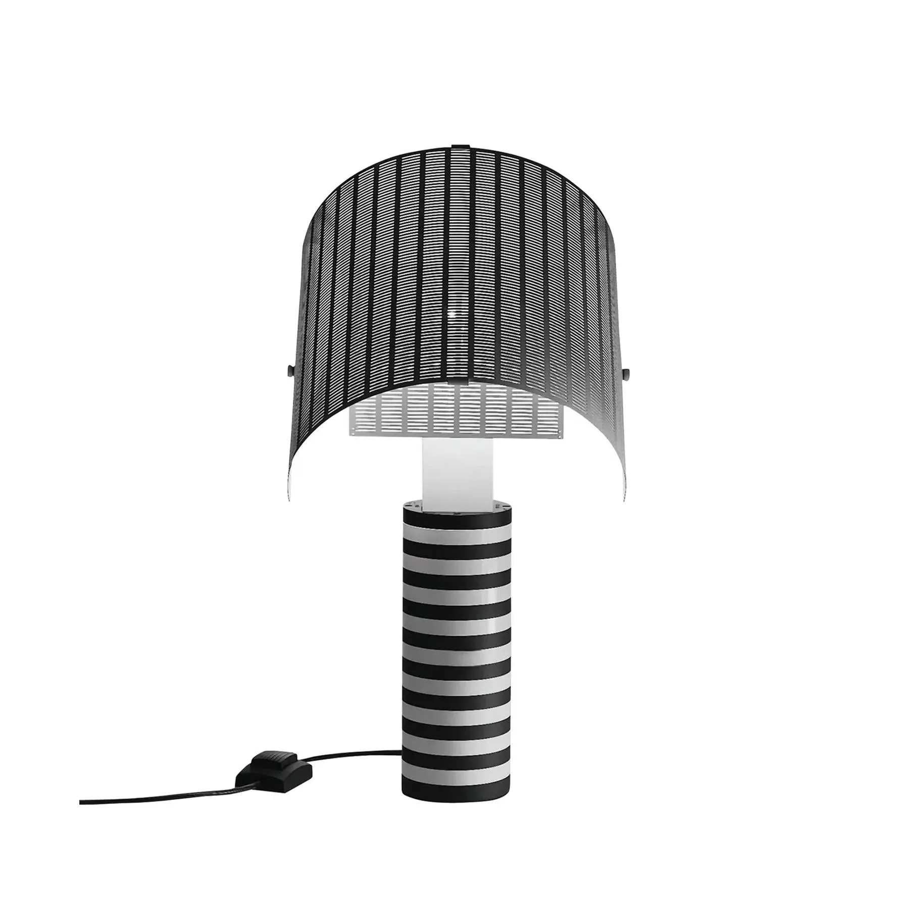 Cylindrical Table Lamp - Black, Metal