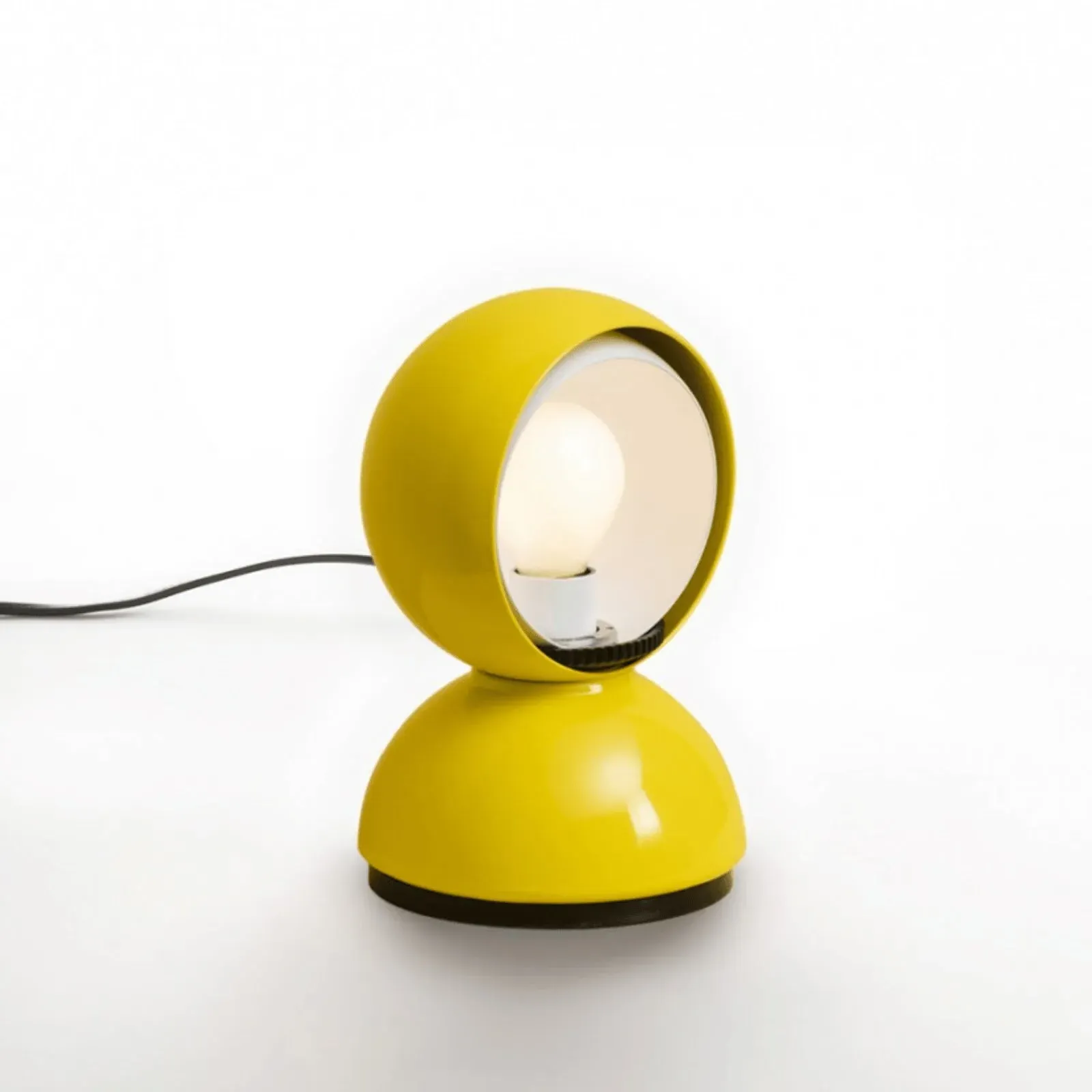 Eclisse Table Lamp with Rotating Shade - Orange