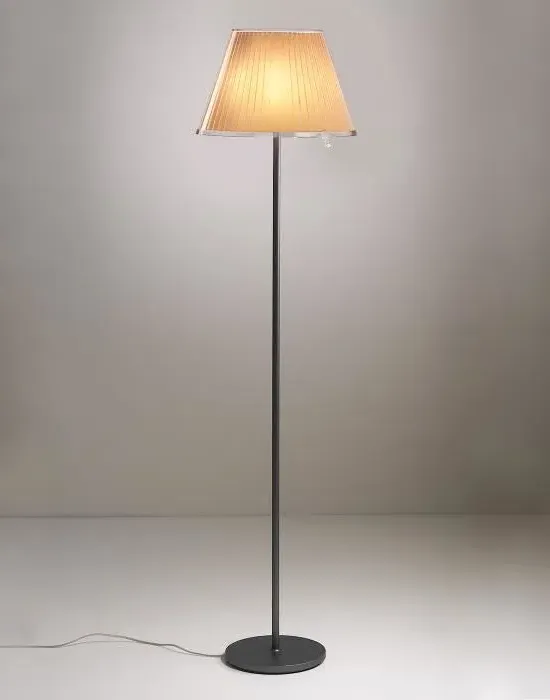 Floor Lamp with Adjustable Shade - Chrome