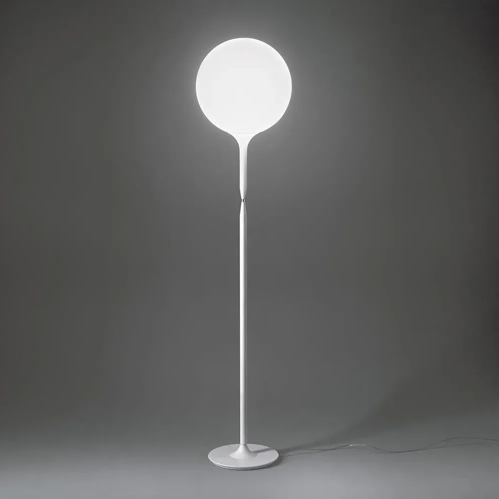 Floor Lamp with Glass Diffuser - White image