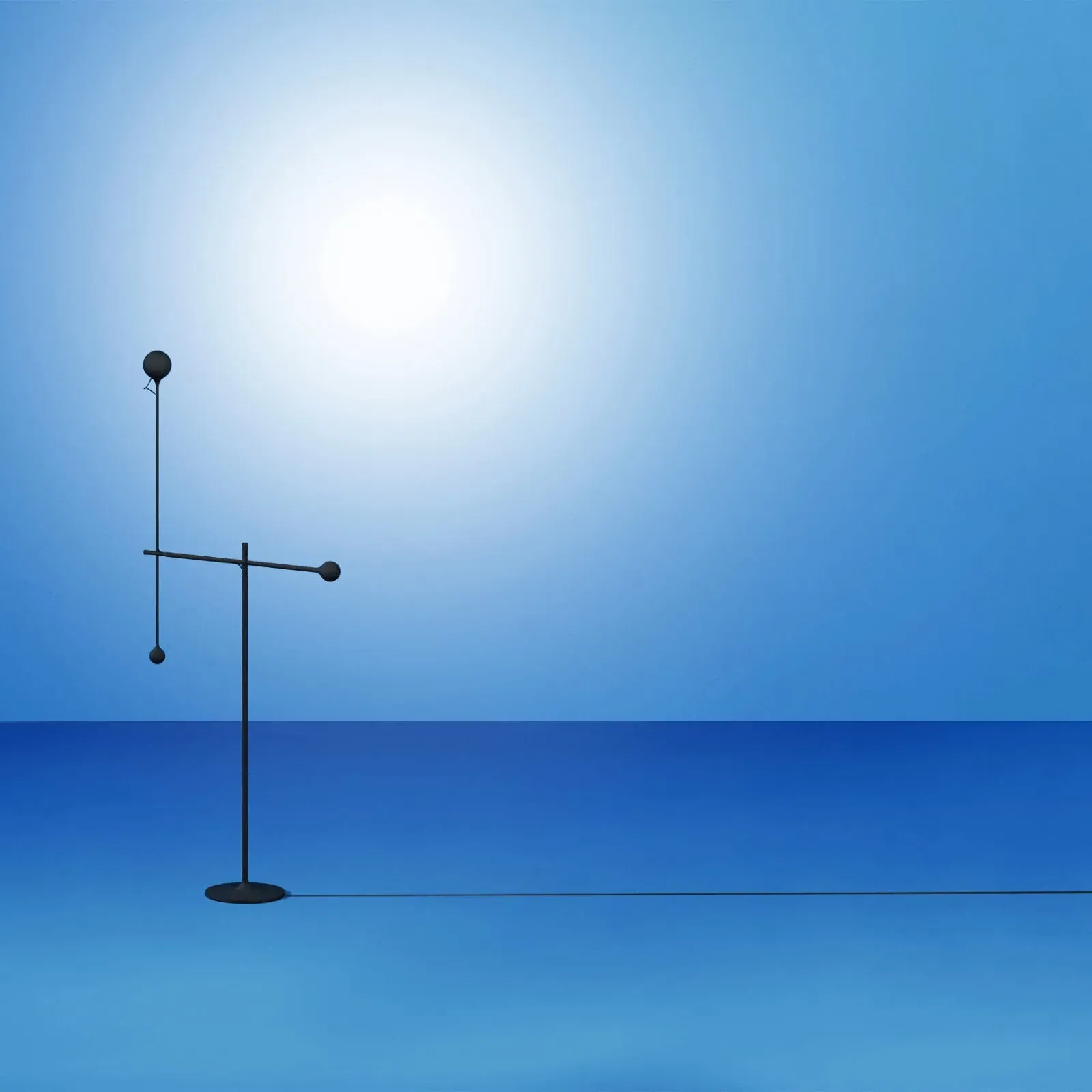 Floor Lamp with Magnetic Head - Yellow