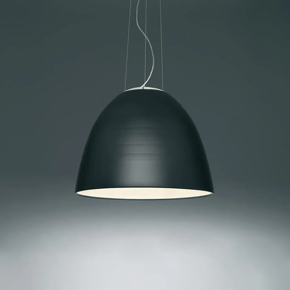 Large LED Pendant Light with Dome - Anthracite, Aluminium