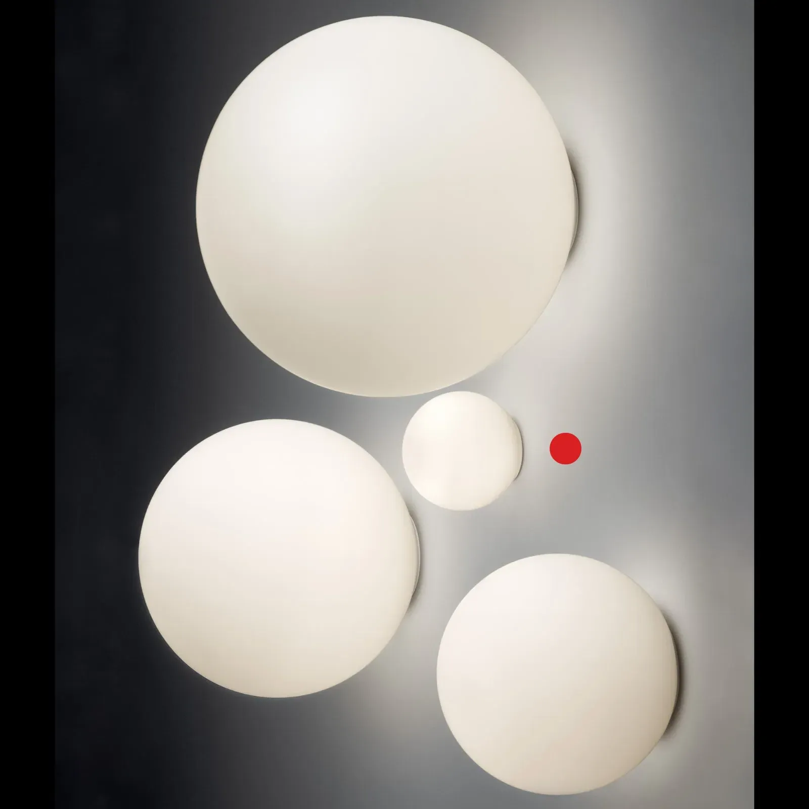 Medium Wall Ceiling Light - Opal Glass