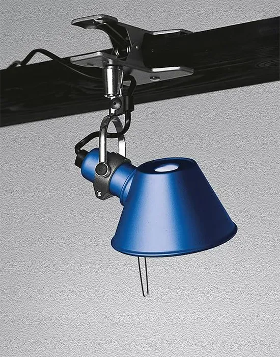 Micro Clip Light with Clamp - Red, Aluminium