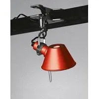 Micro Clip Light with Clamp - Red, Aluminium