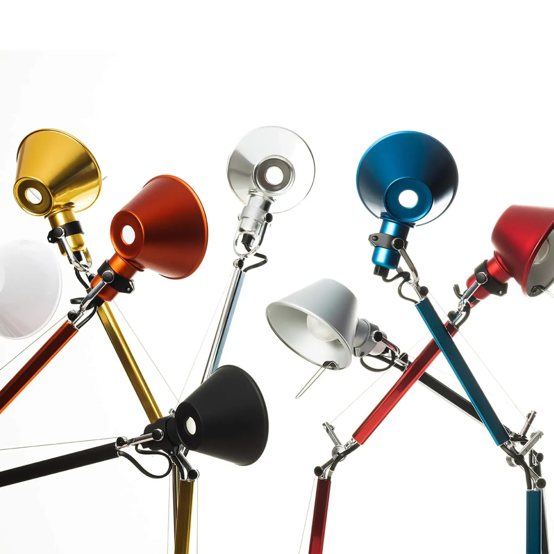 Micro Desk Lamp with Joints - Red