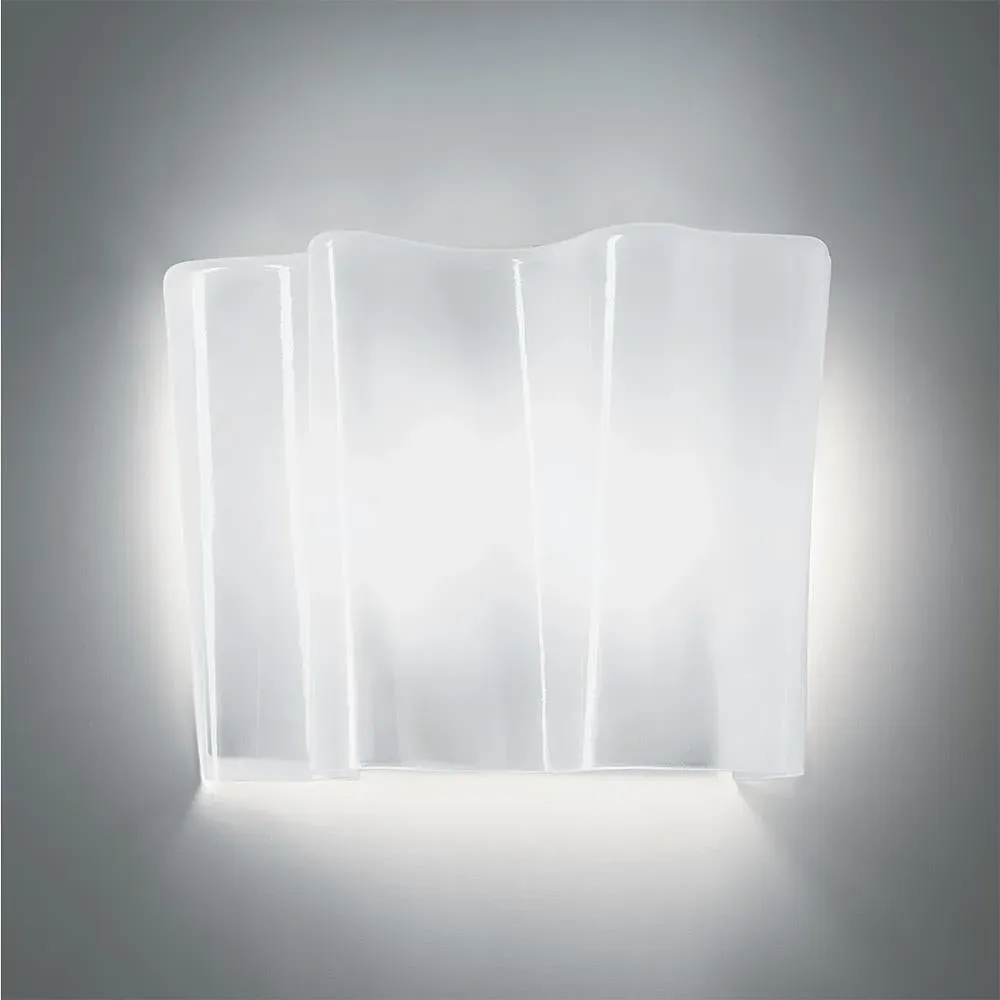 Micro Wall Light with Glass Diffuser - White image