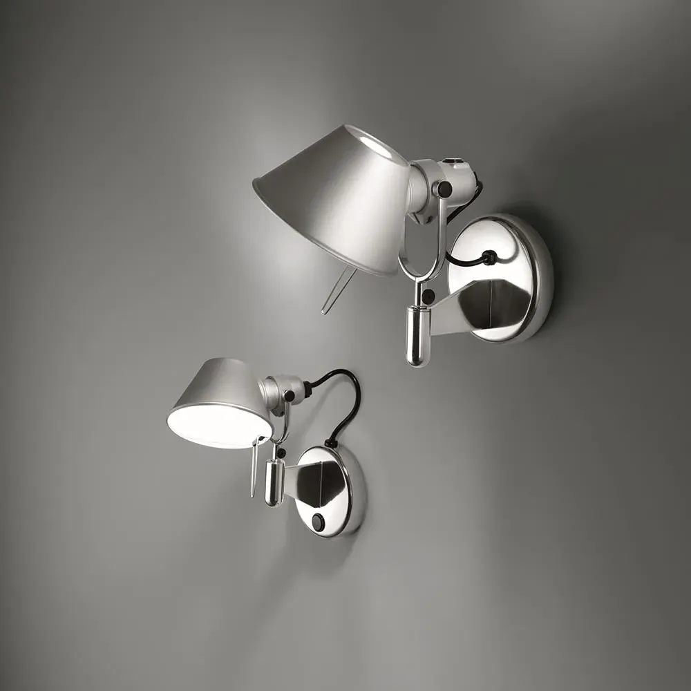 Micro Wall Light with Switch - Aluminium