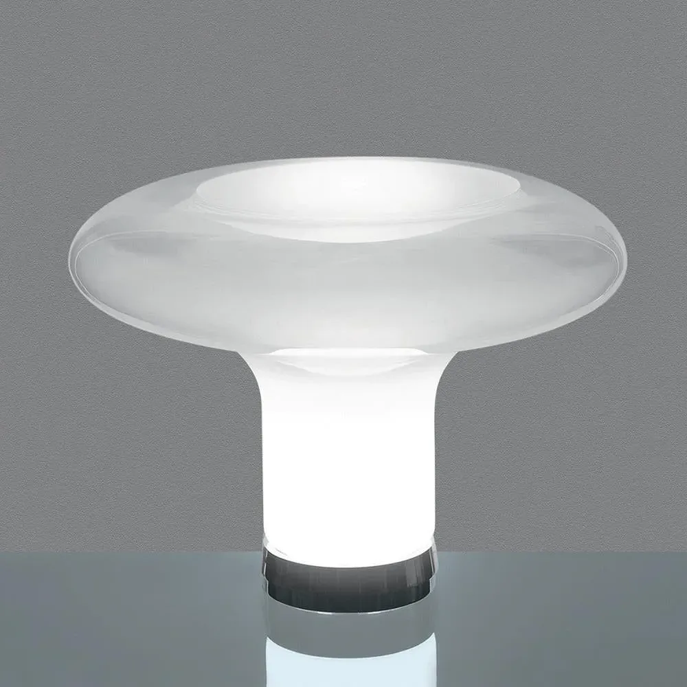 Mushroom Table Lamp - Smoked, Glass