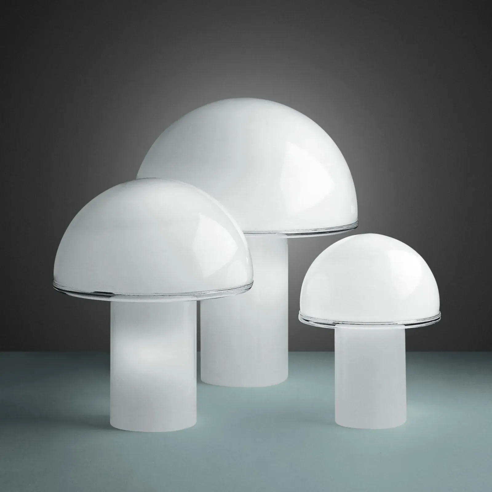 Onfale Medio Table Lamp - Opal Glass