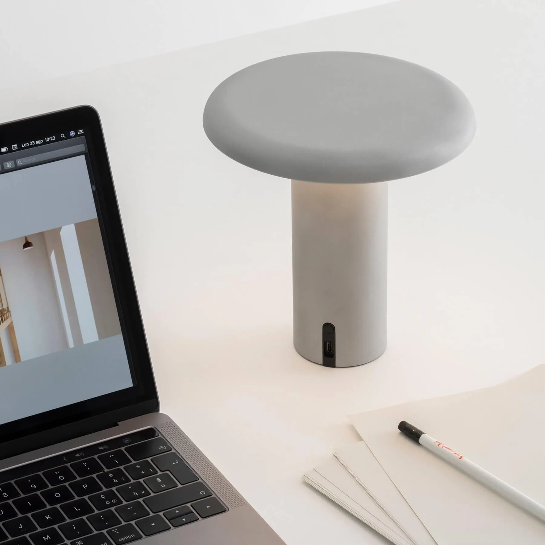 Portable Rechargeable Lamp - Grey